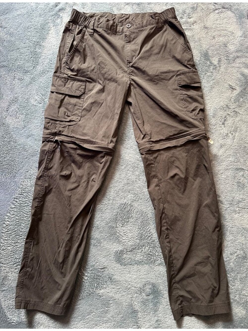 CQR Kids Convertible Cargo Hiking Pants Gray  Lightweight Quick Dry Camping